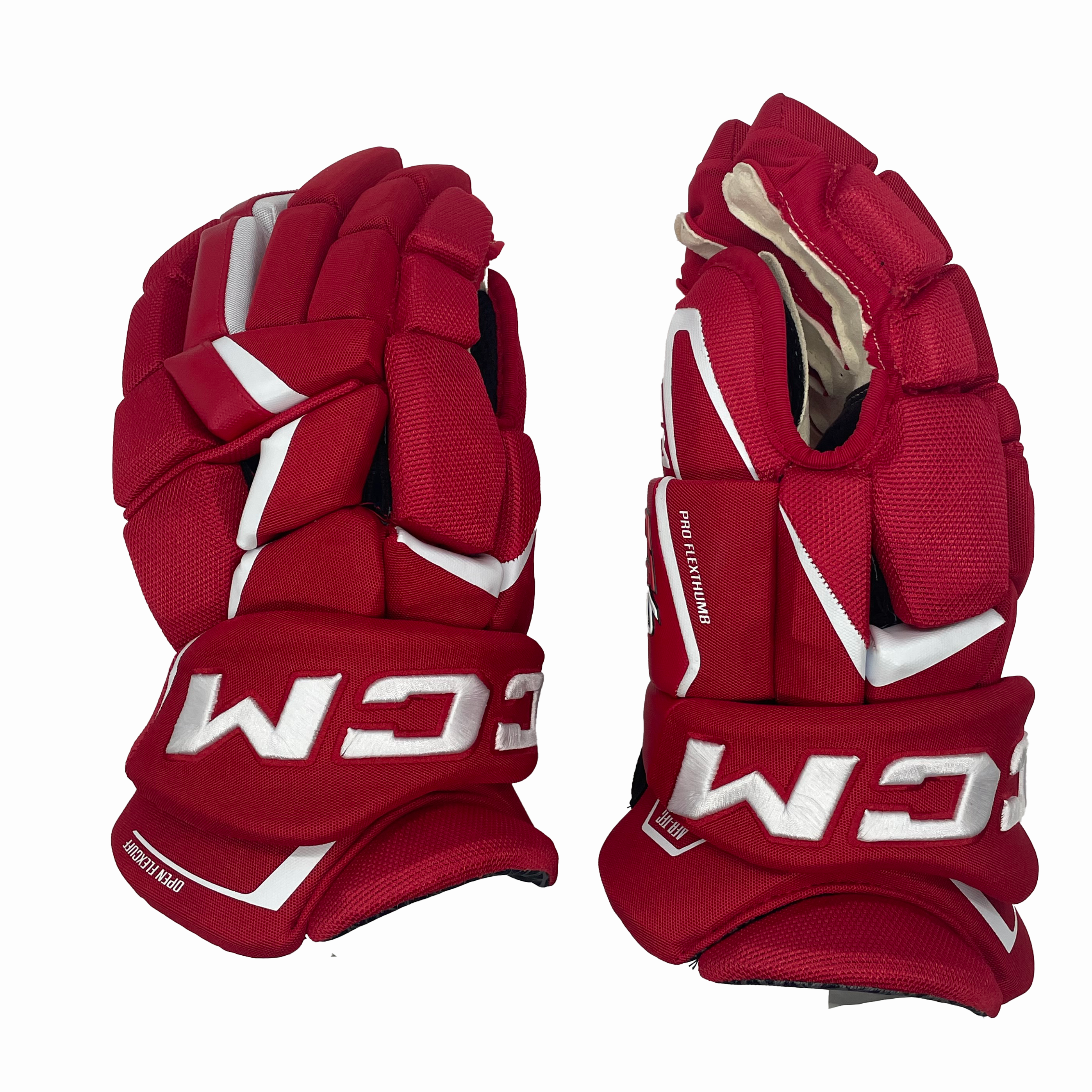 Gants de hockey CCM Jetspeed FT6 Pro (rouge/blanc)